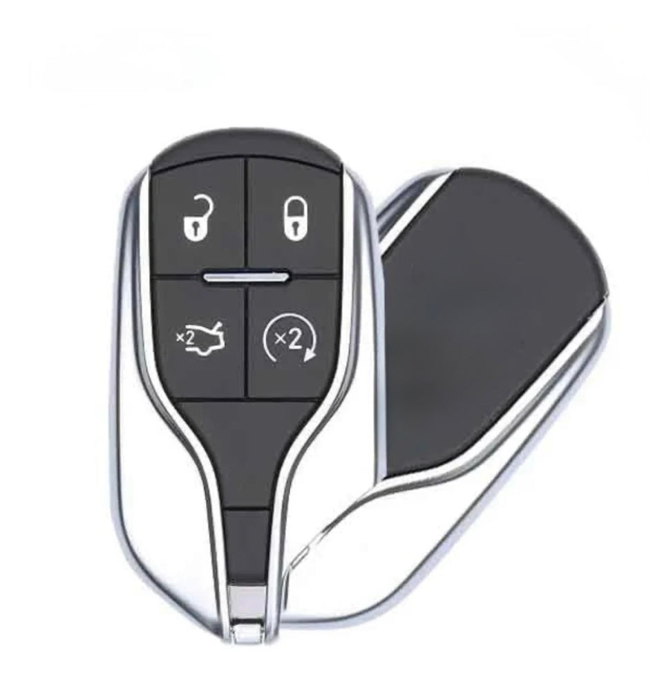 2014-2020 Maserati Ghibli / Levanti / Quattroporte / 4-Button Smart Key W/ Remote Start / PN: 670019938 / M3N-7393490 / AFTERMARKET 2014-2020 Maserati Ghibli / Levanti / Quattroporte / 4-Button Smart Key W/ Remote Start / PN: 670019938 / M3N-7393490 / AFTERMARKET